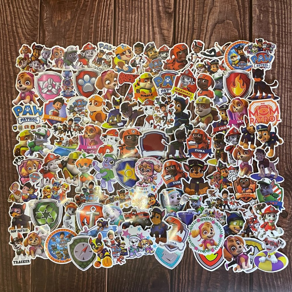 Paw Patrol Waterproof Vinyl Stickers 90 pcs (SKU: 16ST)